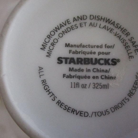 2 Starbucks Mugs 12oz 2008/ 11oz undated Excellent - Picture 6 of 6